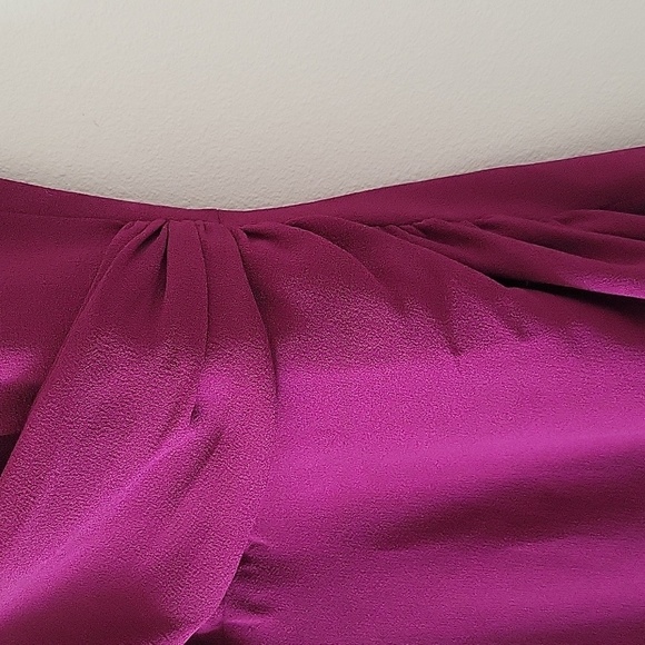 Dress The Population Anita Midi Dress Dark Magenta Size XL *ALTERED* - Picture 4 of 10